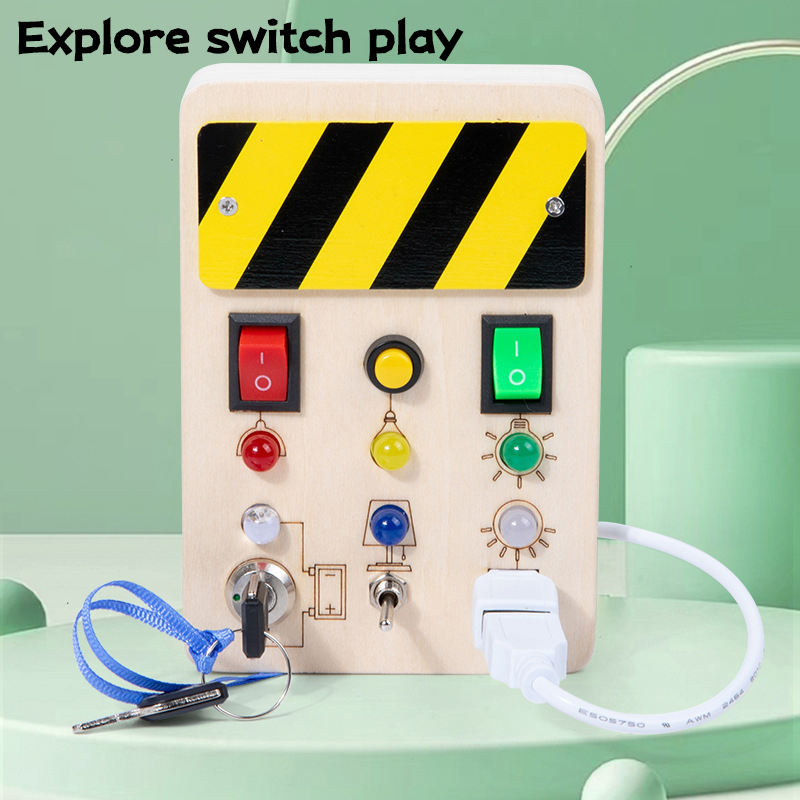 Монтессори-доска для развития  – обзор и цена Montessori Wooden Busy Board Toddler