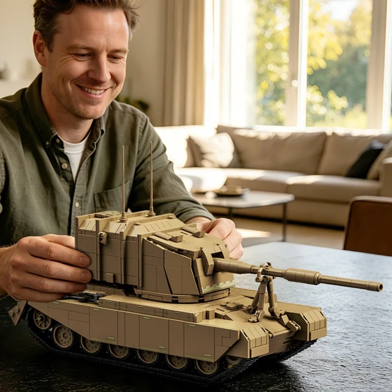 2080 деталей. Британская танко – обзор и цена Lego Compatible Military Tank