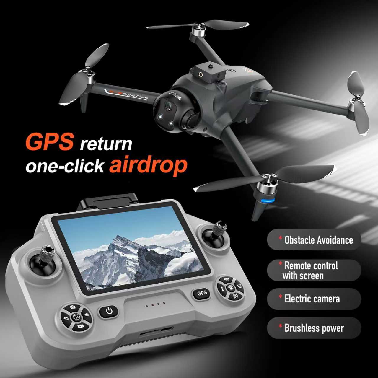 Квадрокоптер YL059 FPV GPS с д – обзор и цена Fpv Brushless Rc Drone 4K
